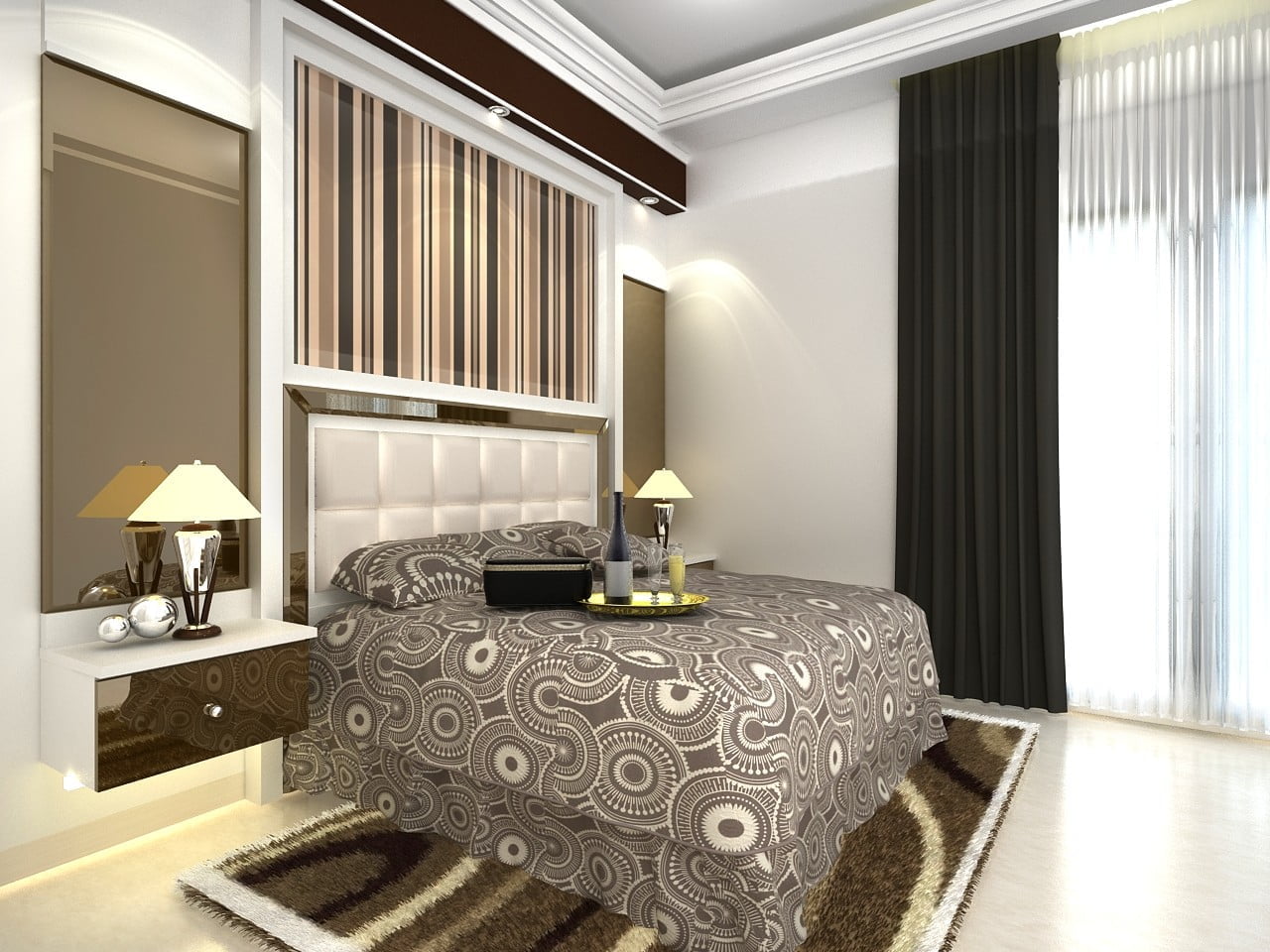 halim interior Minimalis rt3 bed set