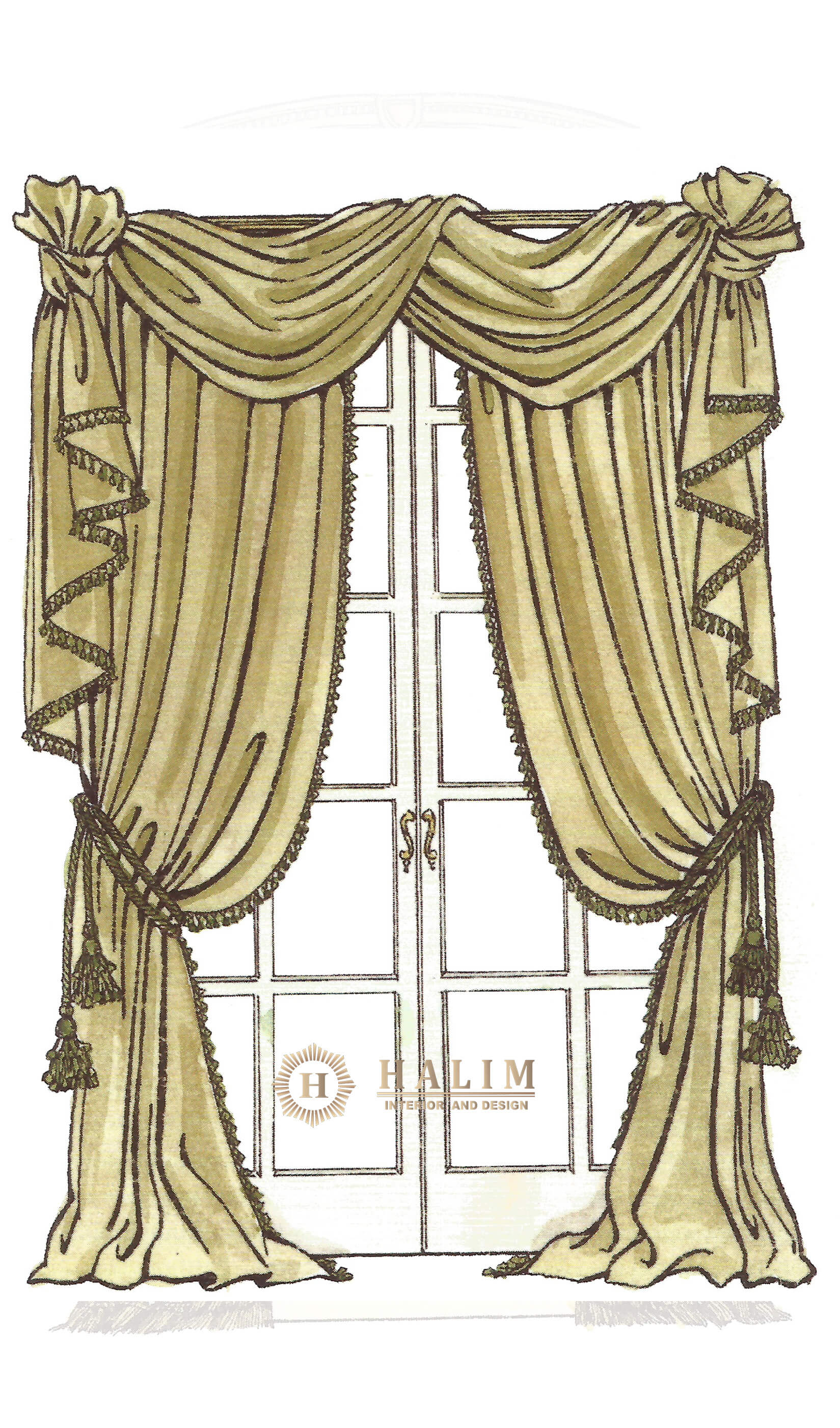 Halim Interior modern furniture contemporer american style minimalist european classic surabaya Curtain 4