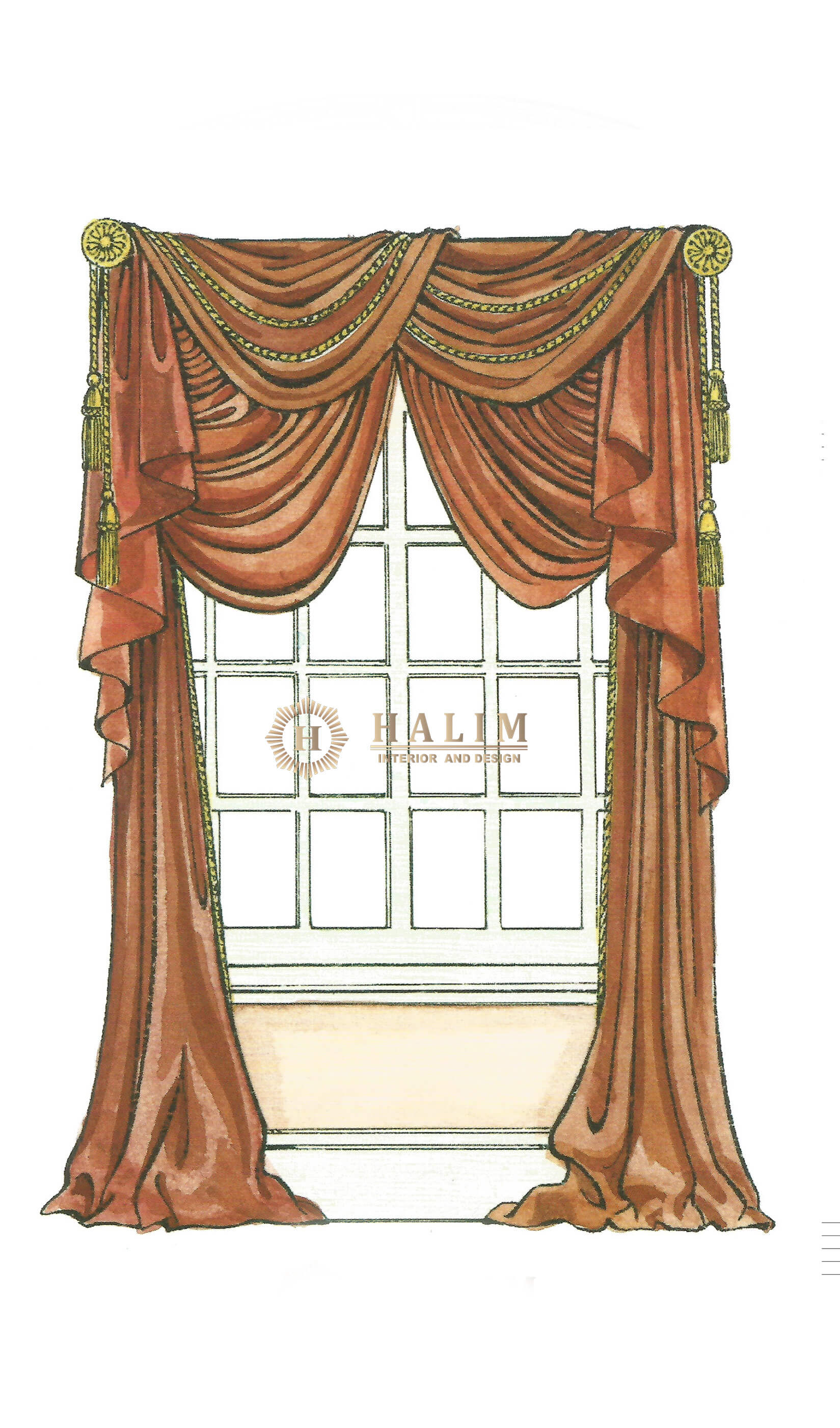 Halim Interior modern furniture contemporer american style minimalist european classic surabaya Curtain 6