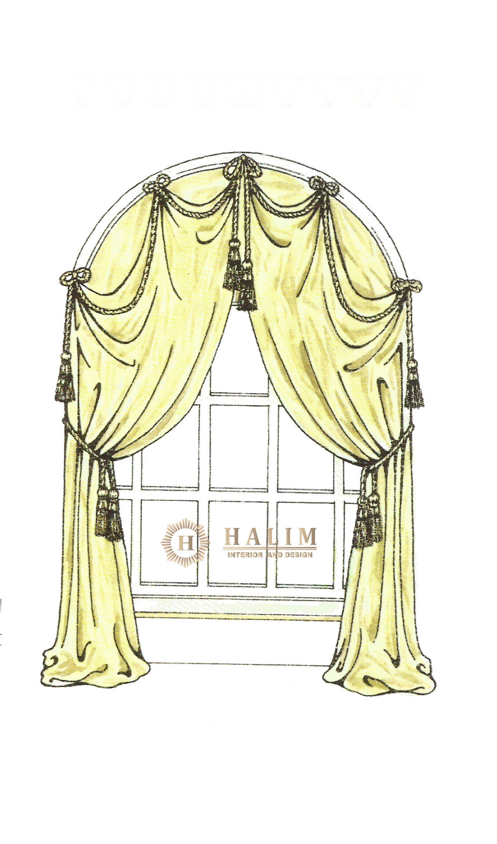 Halim Interior modern furniture contemporer american style minimalist european classic surabaya Curtain 9