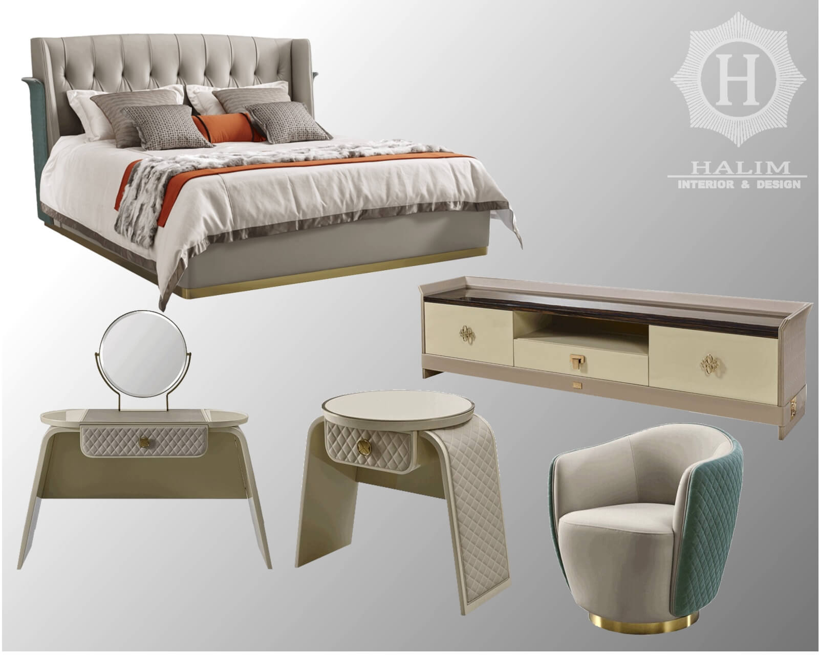 Halim Interior modern furniture contemporer american style minimalist european classic surabaya BED 2 1