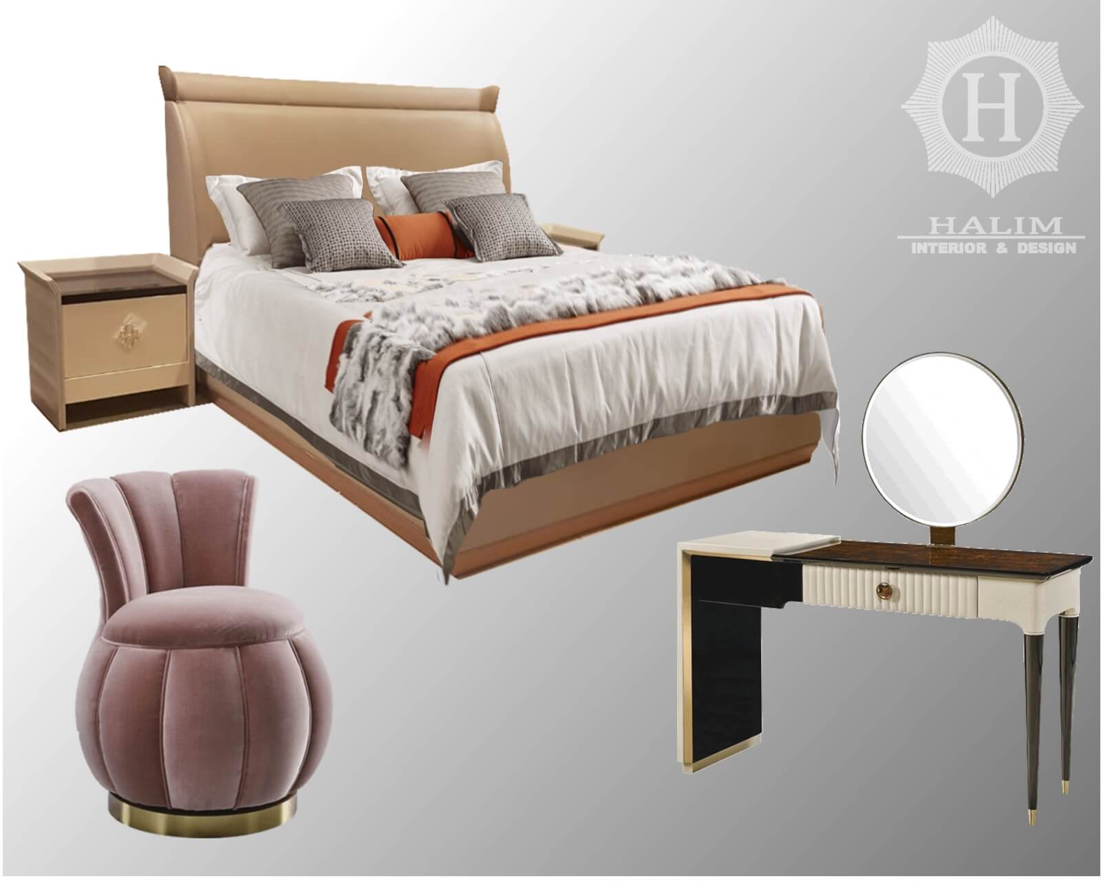 Halim Interior modern furniture contemporer american style minimalist european classic surabaya BED 5 1