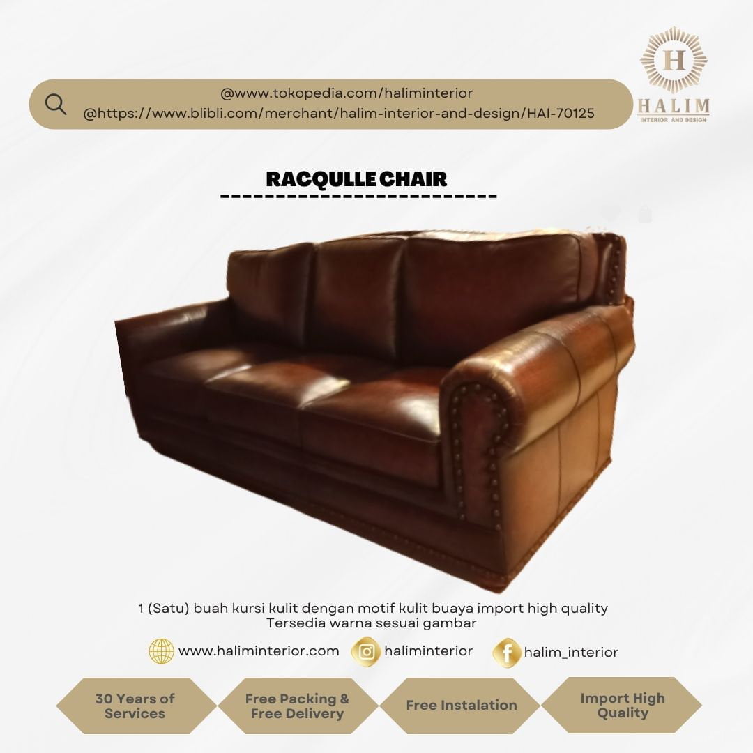 Halim Interior modern furniture contemporer american style minimalist european classic surabaya RACQULLE CHAIR3