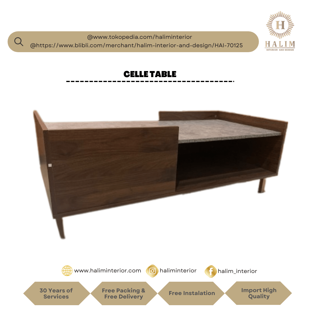 Halim Interior modern furniture contemporer american style minimalist european classic surabaya CELLE TABLE1