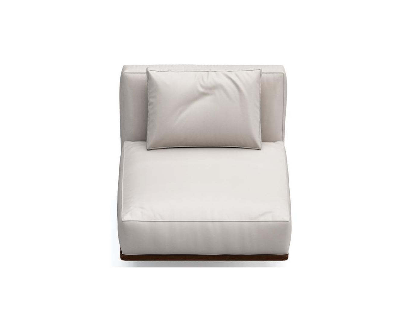 Modern Minimalis Sofa white and brown list single seat