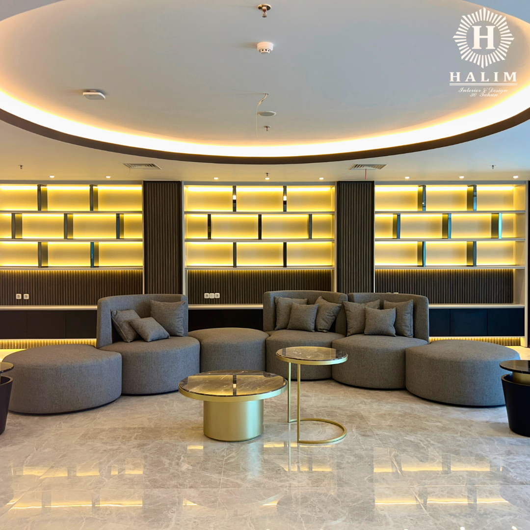 Design Interior Mewah Ruang Perkantoran by Halim Interior & Design