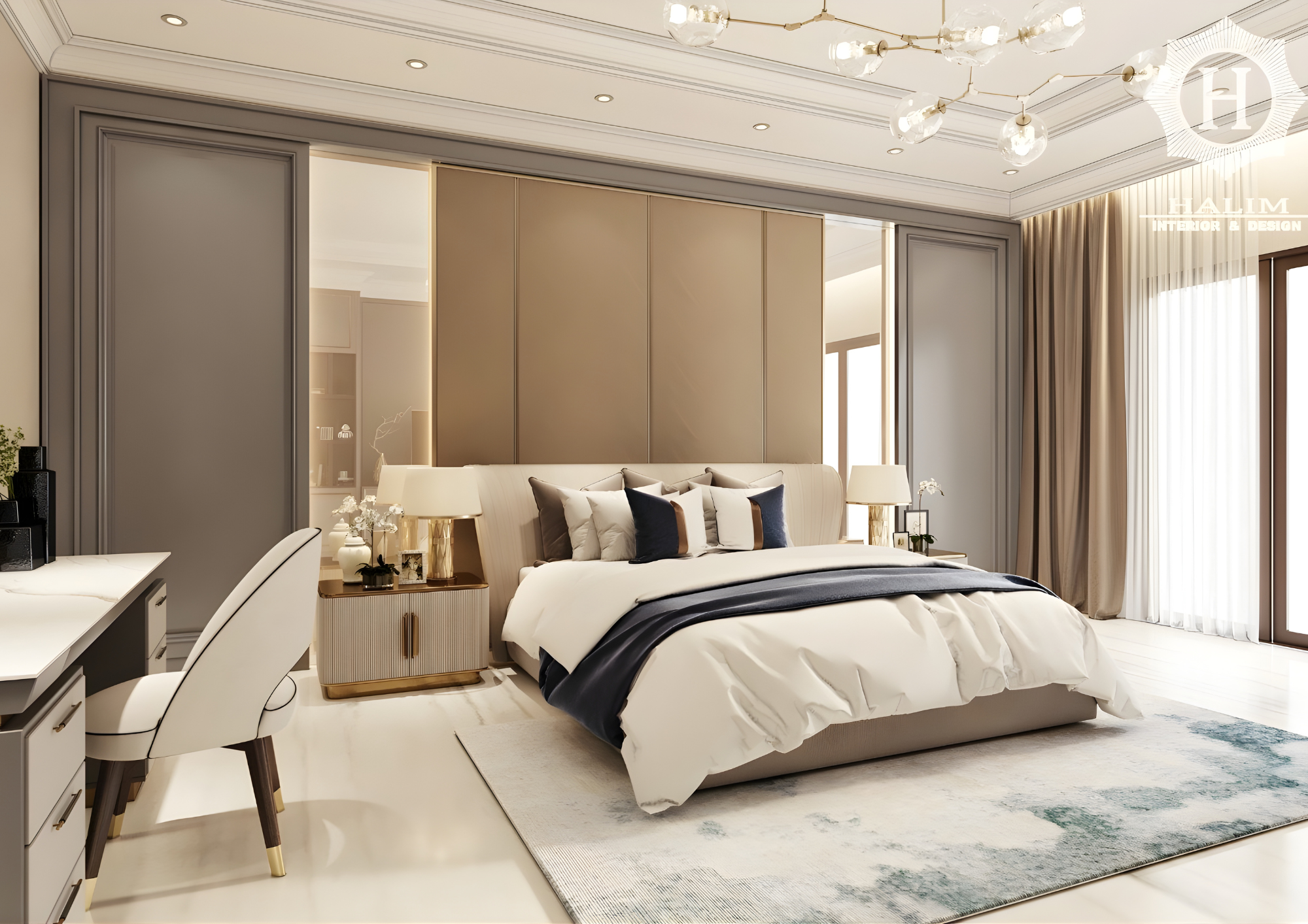 Interior Master Bedroom Modern Luxury