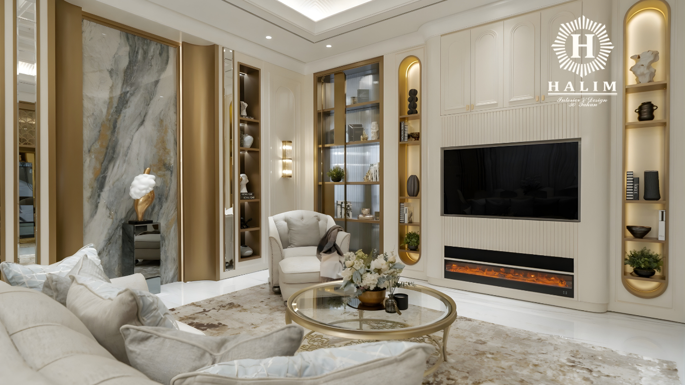 Interior Rumah Surabaya Modern & Classic Luxury | Halim Interior